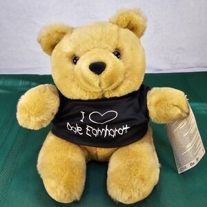 Dale Earnhardt Teddy‎ Bear Plush I Love Dale Earnhardt Black Shirt NASCAR